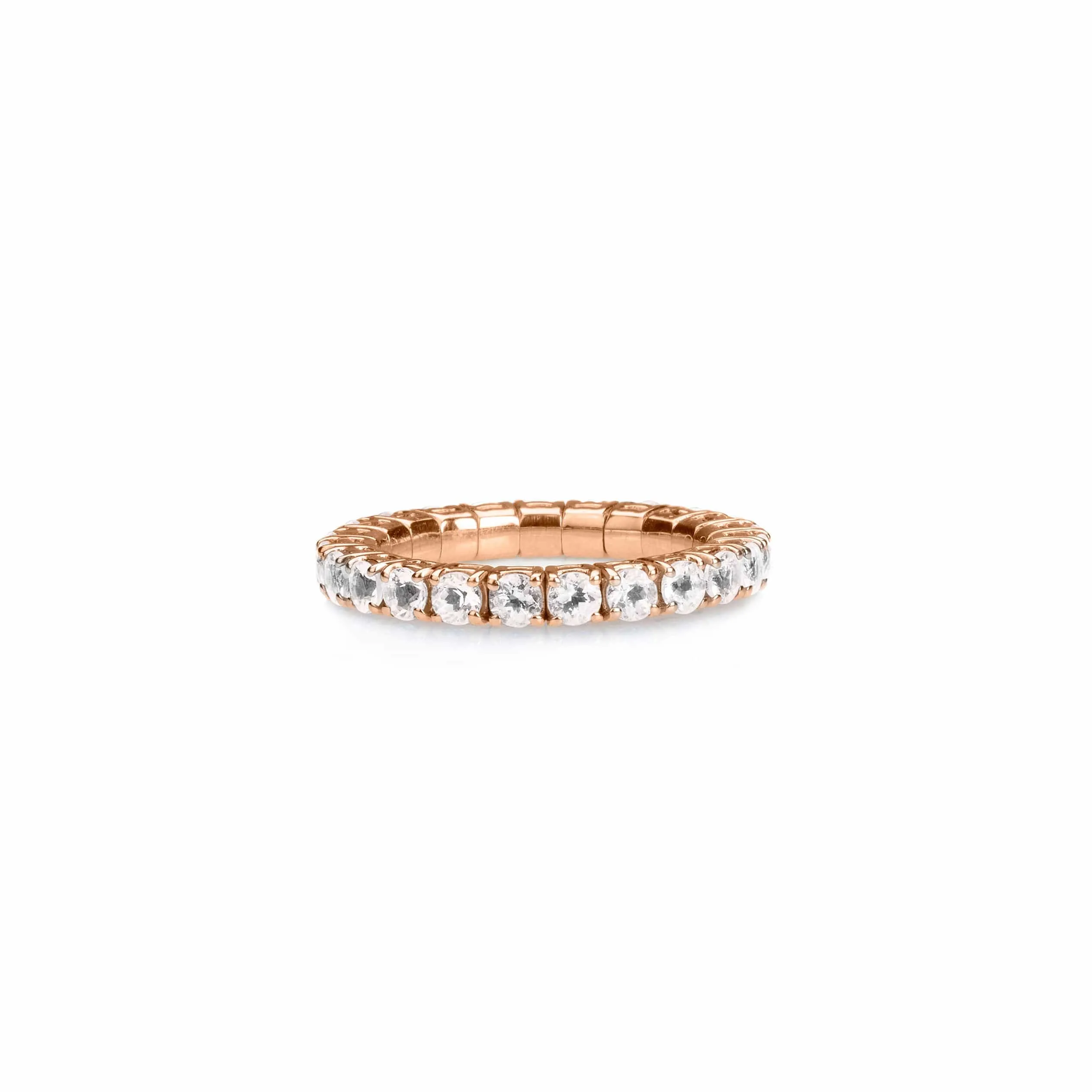 Stretch & Stack Round Diamond Eternity Rings, Lab Grown