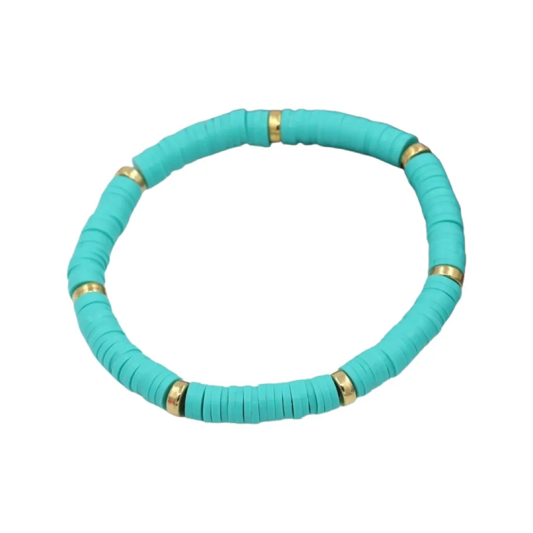 SUMMER POLY-CLAY ELASTIC BRACELET