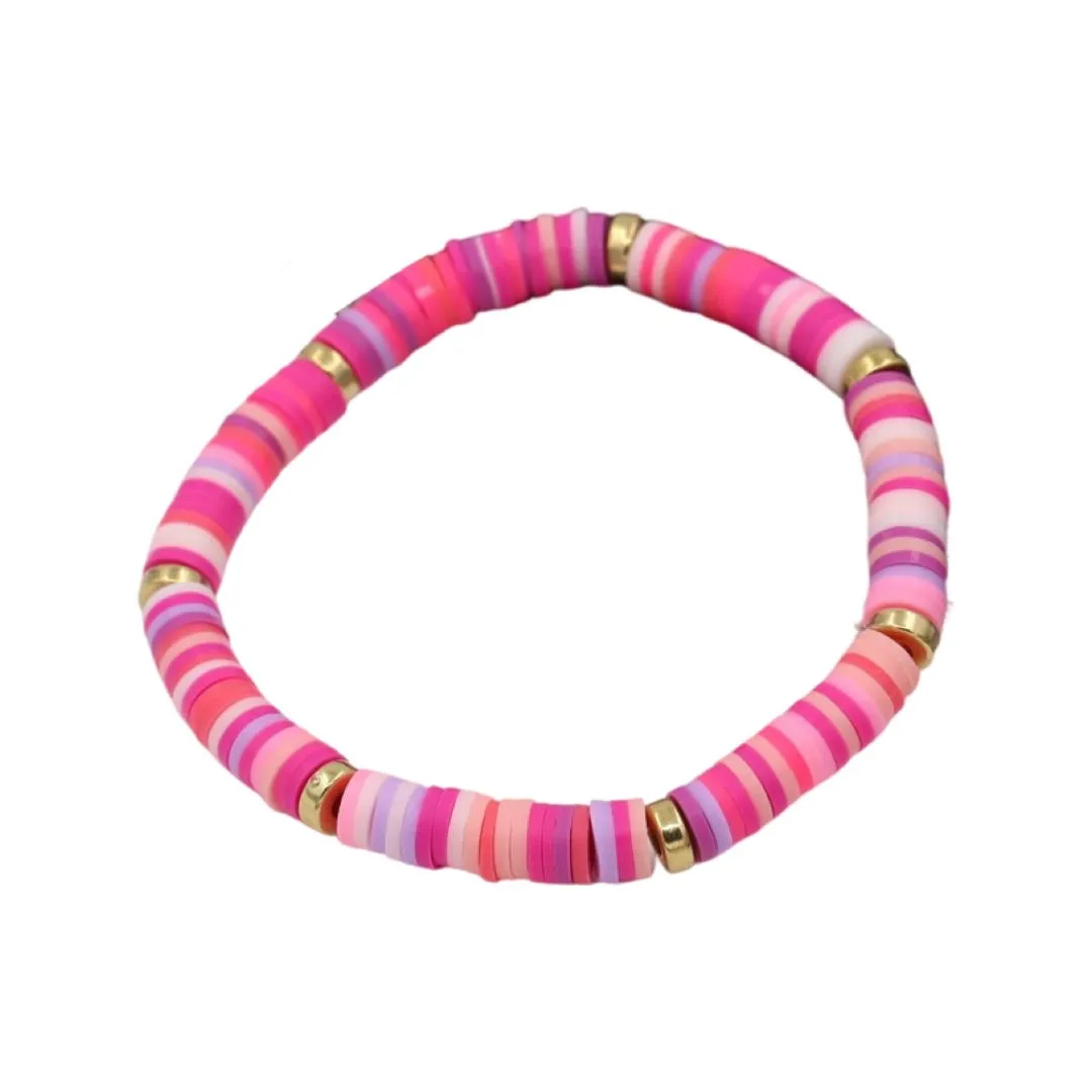 SUMMER POLY-CLAY ELASTIC BRACELET