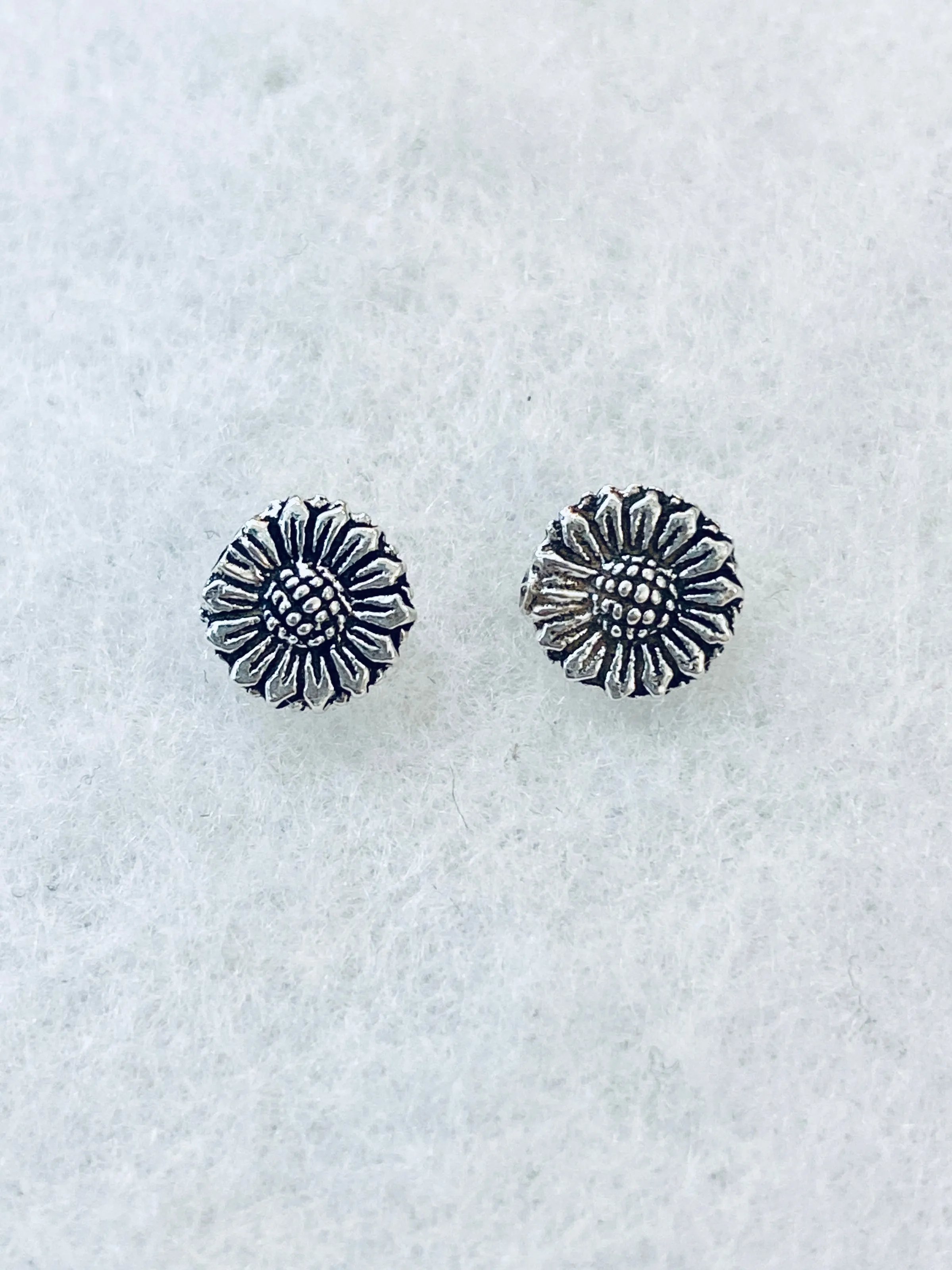 Sunflower 925 Sterling Silver Stud Earrings