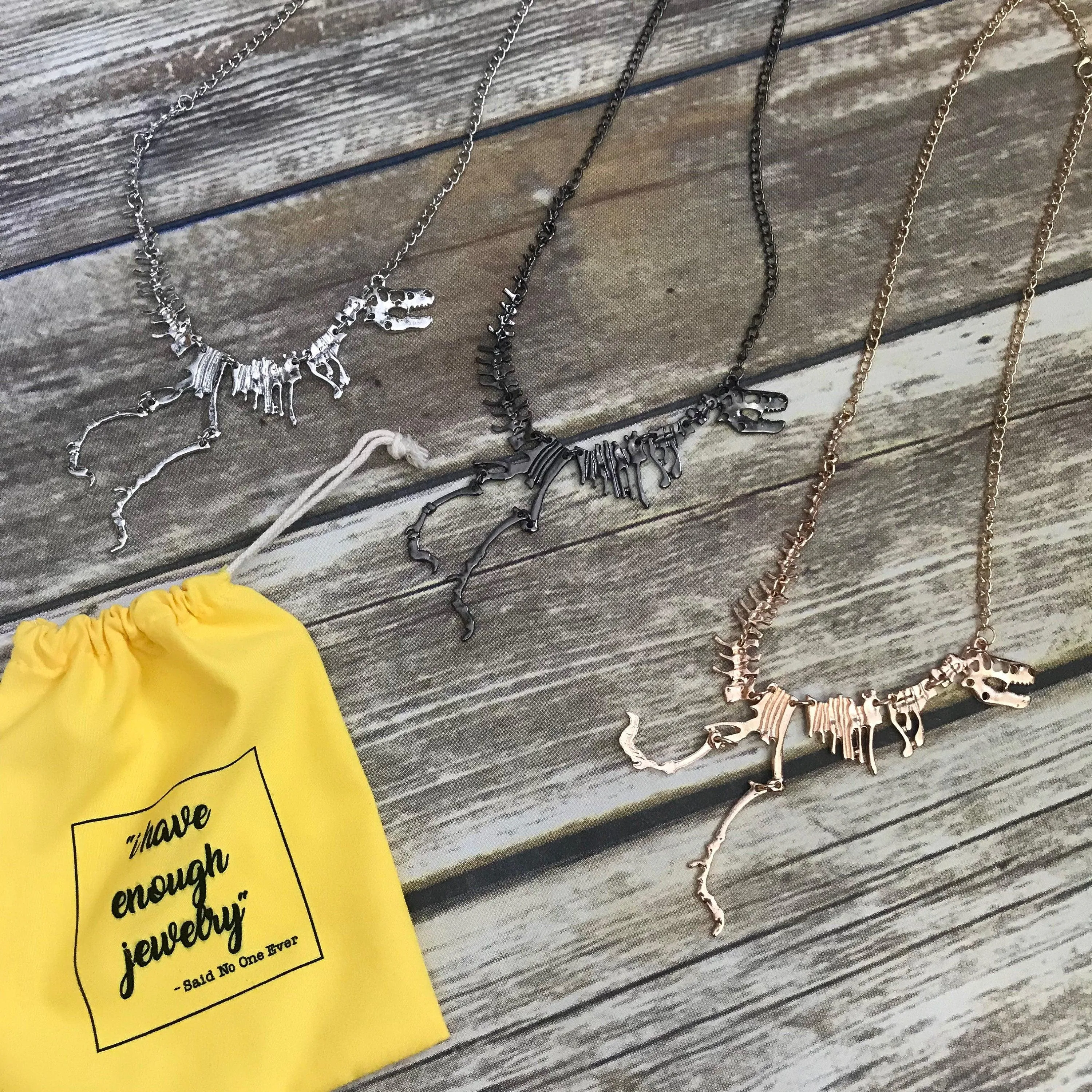 T-Rex Dinosaur Bones Necklace