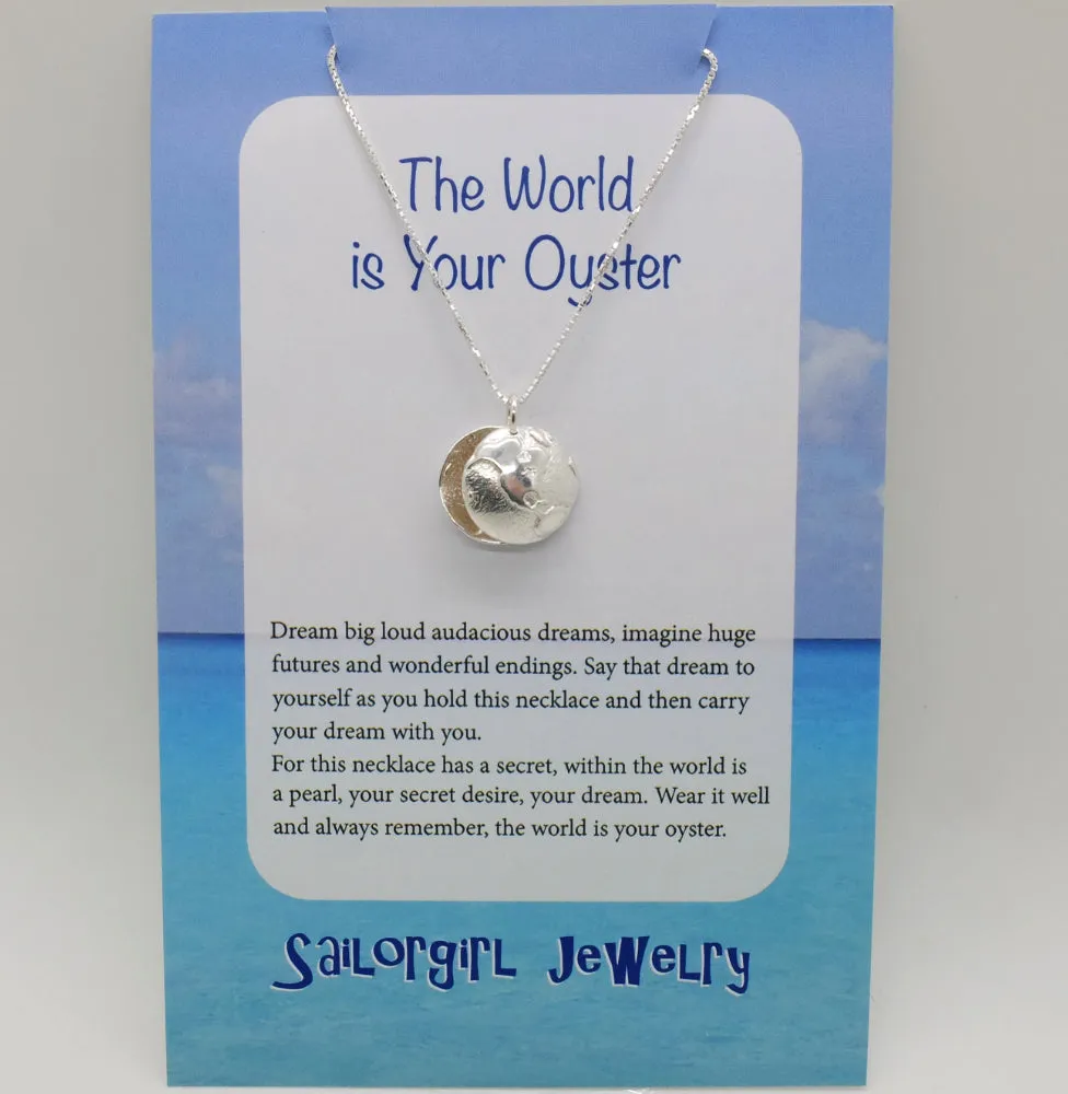 the world is your oyster necklace