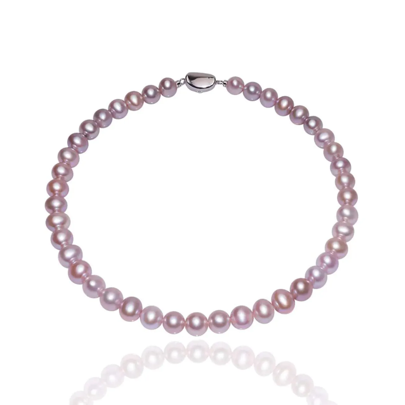 Top Lustre Freshwater Purple Pearl Necklace WN00497