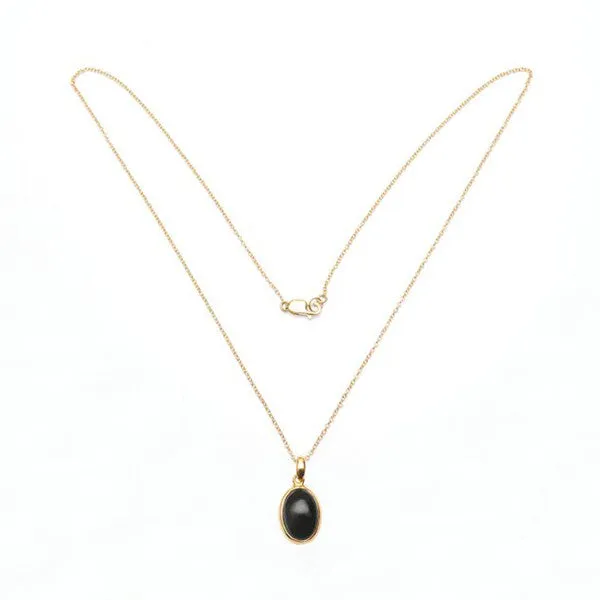 Umbra Oval Oynx Pendant Necklace