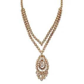 Van Cleef & Arpels Indian-inspired Convertible Diamond Necklace and Pendant Earrings