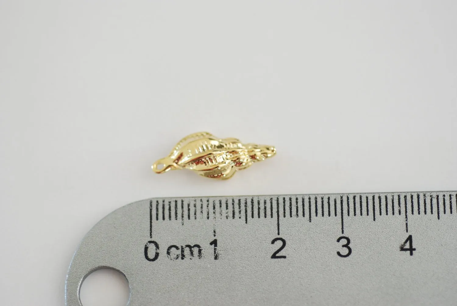 Vermeil Sea Wholesale Shell Charm  - 18k gold over sterling silver sea life shell charm or Pendant, Vermeil Gold Sea shell Conch Shell Charm Pendant