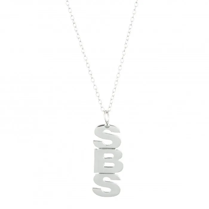 Vertical Monogram Necklace