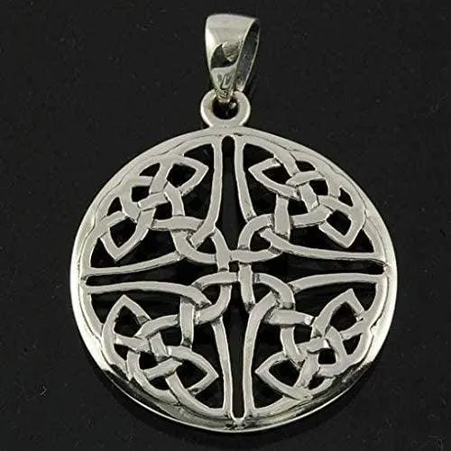 Viking Pendant 925 Silver Large Celtic Knot Handmade