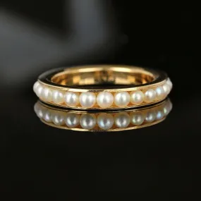 Vintage 14K Gold Full Eternity Ring Band