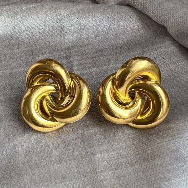 Vintage Trinity Knot Earrings