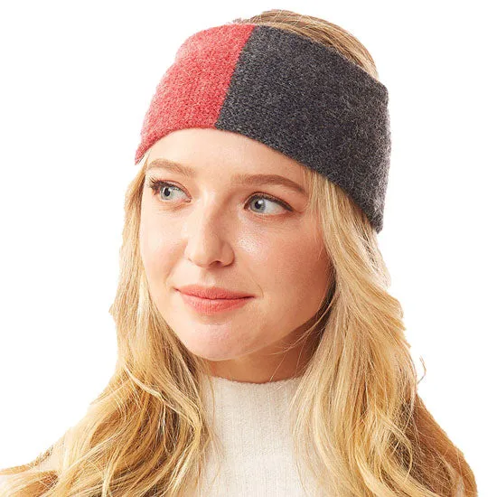 Warm Two Tone Earmuff Headband Ear Warmer