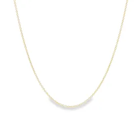 WD1213 14kt Gold Petite Rollo Link Chain