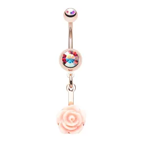 WILDKLASS Stop and Smell The Rosé Belly Button Ring