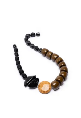 Wooden Resin Multi Color Necklace